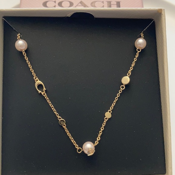 Coach Jewelry - Coach PEARL SIGNATURE NECKLACE